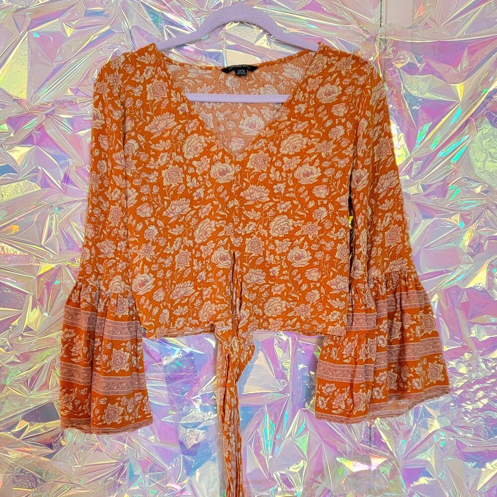 Women Boho Blouse American Eagle size S